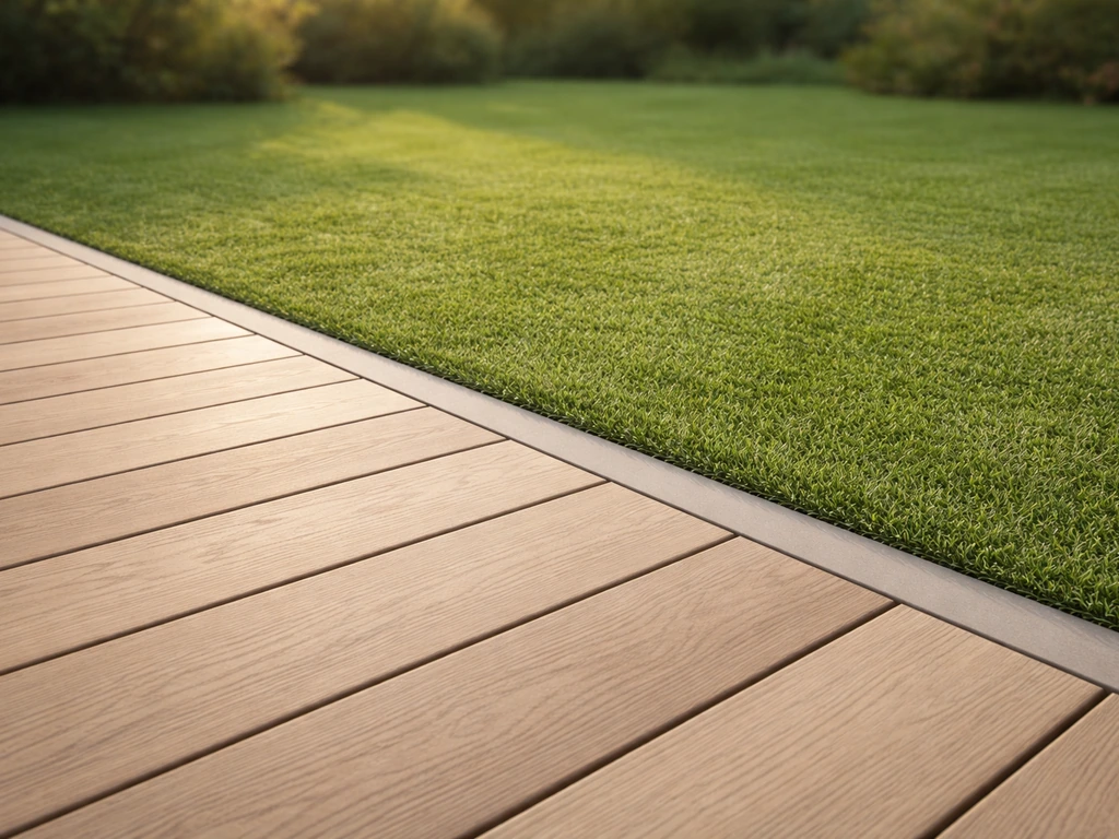 Terrasse bois et gazon synthétique : pose, sol et entretien