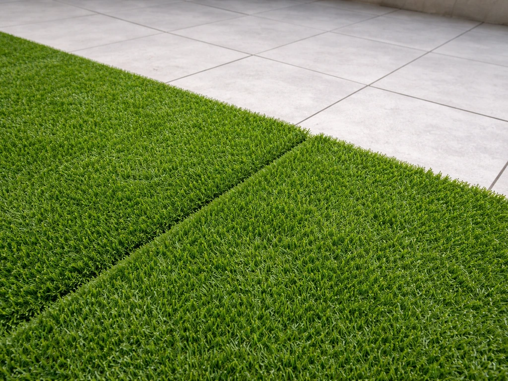 Pose pelouse synthétique sur carrelage : guide pas à pas