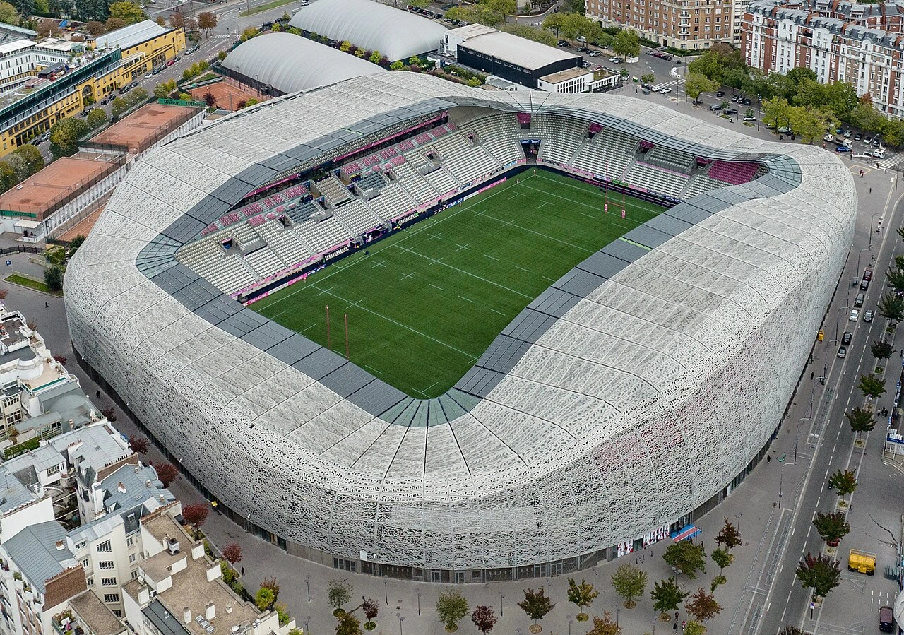 Vue aérienne du stade Jean-Bouin à Paris