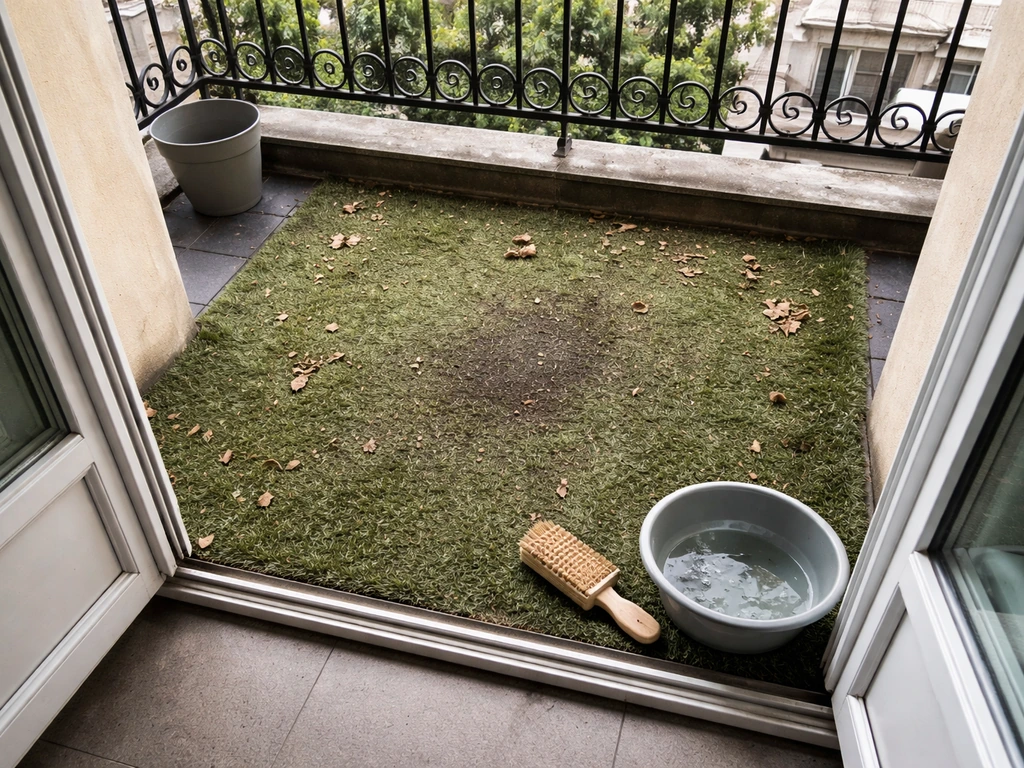 Nettoyer une pelouse synthétique de balcon : guide étape par étape