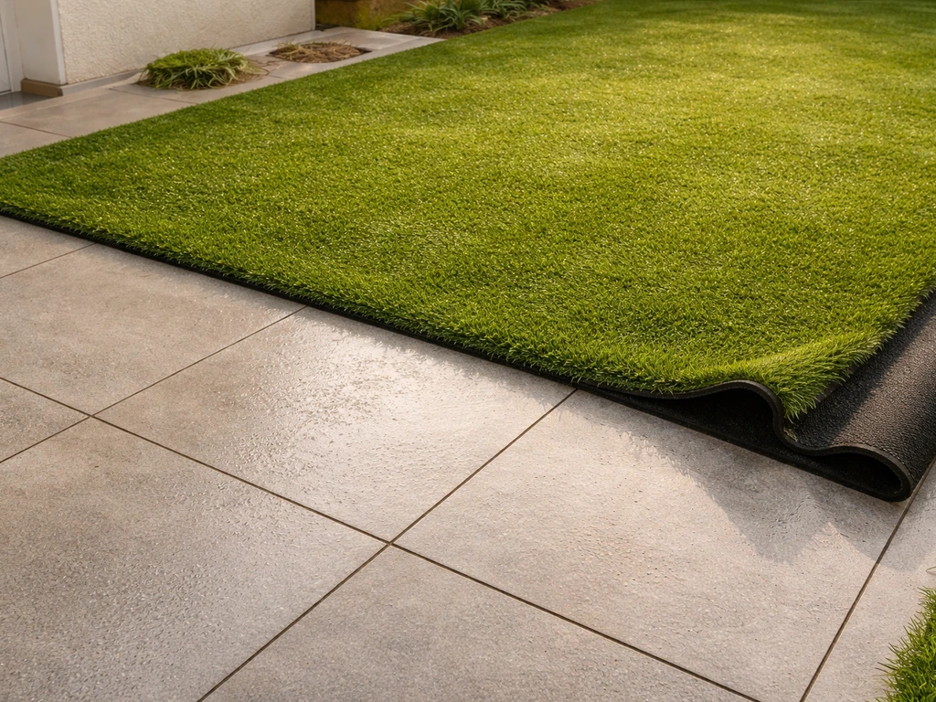 Poser du gazon synthétique sur du carrelage : guide étape par étape